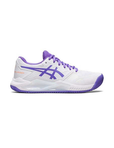 Asics Gel-Challenger 13 Clay Blanco Y Morado Mujer 1042a165-104 | Ofertas de pádel